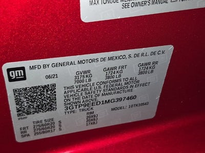 2021 GMC Sierra 1500 AT4