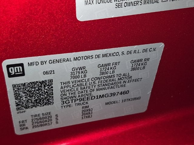 2021 GMC Sierra 1500 AT4