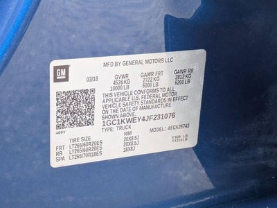 2018 Chevrolet Silverado 2500 HD LTZ