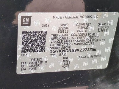 2019 Cadillac XT5 Luxury AWD