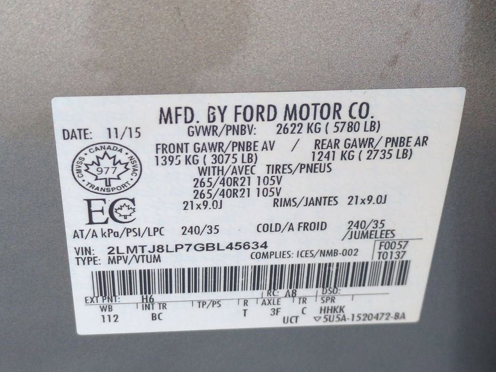 2016 Lincoln MKX Reserve