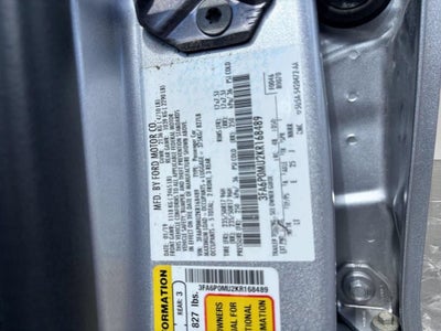 2019 Ford Fusion Hybrid SEL