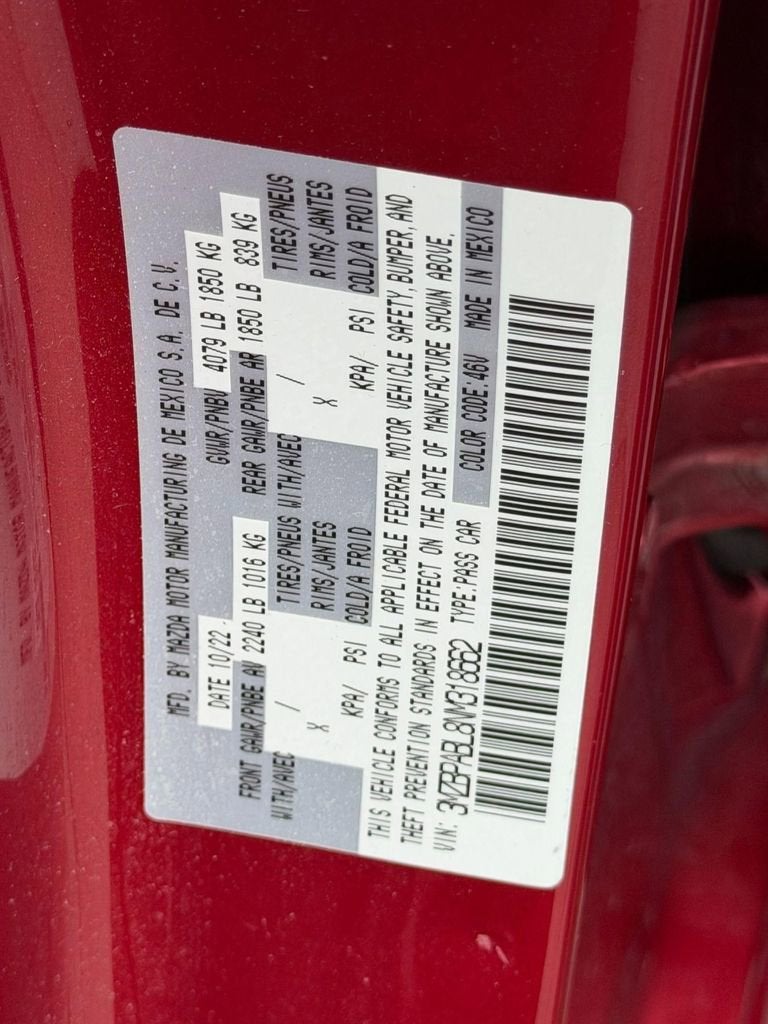 2022 Mazda Mazda3 Sedan Select