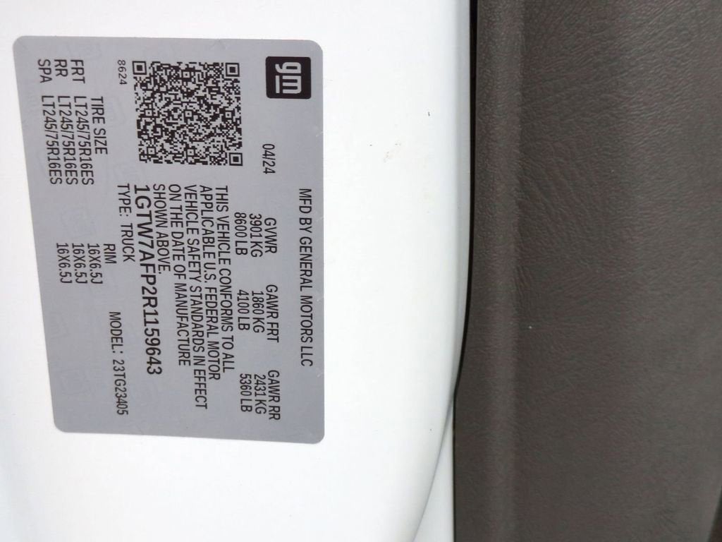 2024 GMC Savana Cargo 2500 Work Van