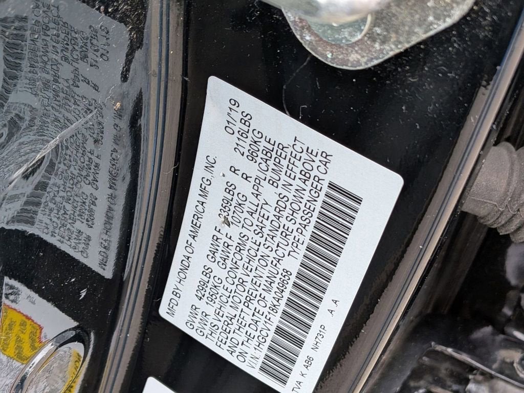 2019 Honda Accord LX